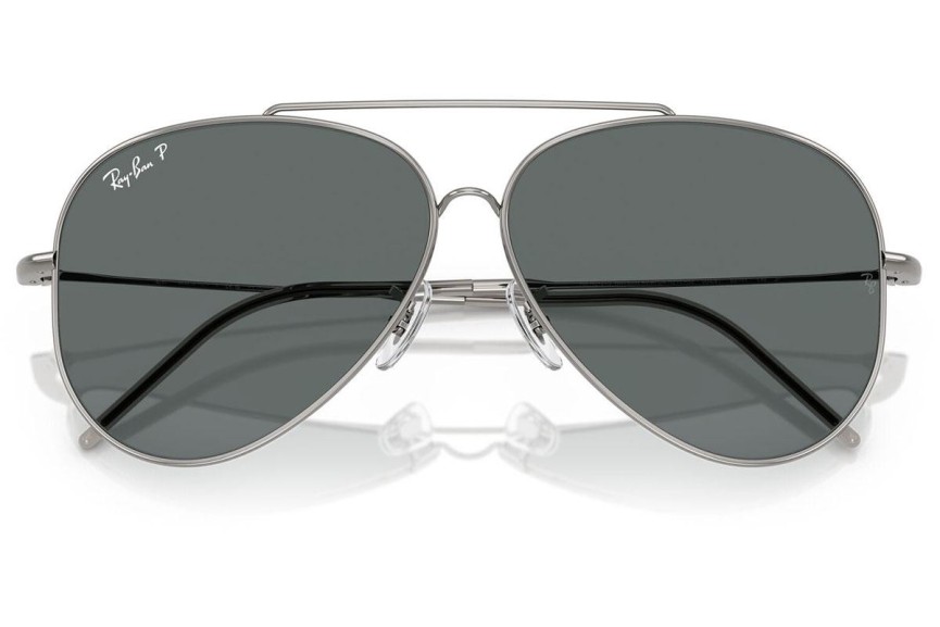 Слънчеви очила Ray-Ban Aviator Reverse RBR0101S 004/81 Polarized Пилотни Сребърна