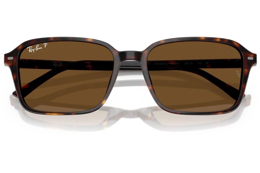 Ochelari de soare Ray-Ban RB2231 902/57 Polarized Pătrați Havana