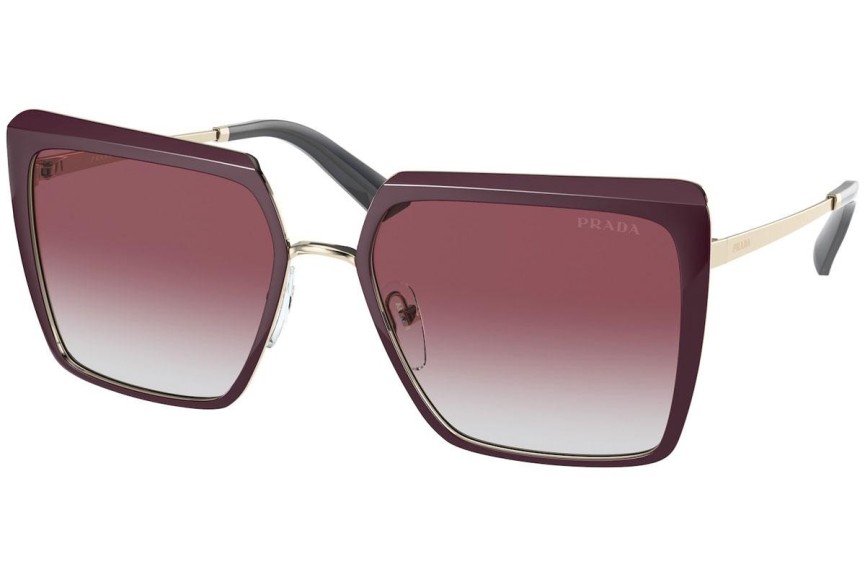 Okulary przeciwsłoneczne Prada PR58WS VIY412 Kwadratowe Czerwone