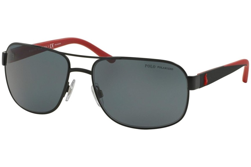 Okulary przeciwsłoneczne Polo Ralph Lauren PH3093 927781 Polarized Pilotki (Aviator) Czarne
