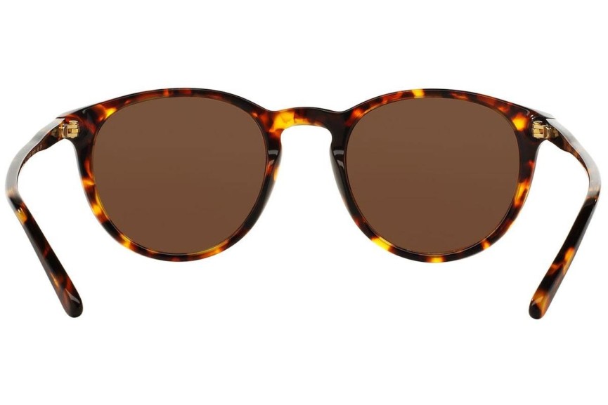 Okulary przeciwsłoneczne Polo Ralph Lauren PH4110 513483 Polarized Okrągłe Havana