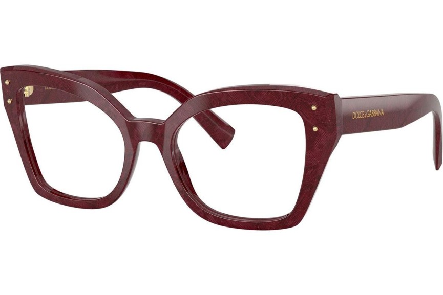 Ochelari Dolce & Gabbana DG3386 3442 Cat Eye Roșii