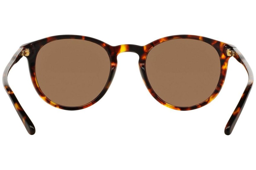 Okulary przeciwsłoneczne Polo Ralph Lauren PH4110 513473 Okrągłe Havana