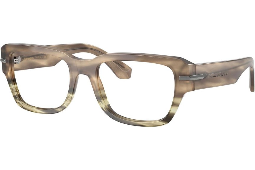 Okulary korekcyjne Dolce & Gabbana DG3408 3439 Kwadratowe Havana