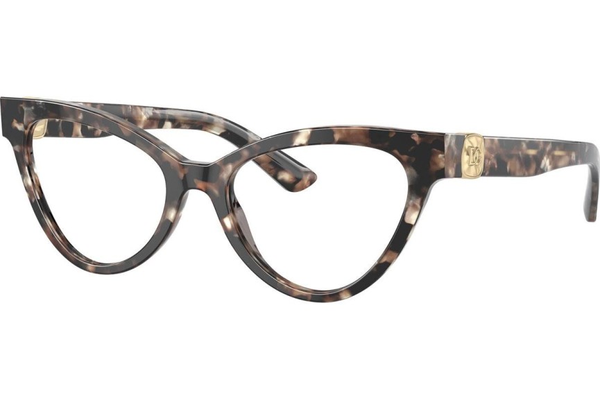 Brillen Dolce & Gabbana DG3394 3438 Cat Eye Havana