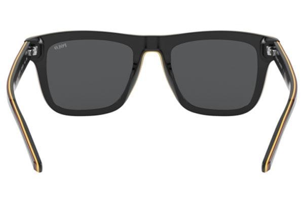 Okulary przeciwsłoneczne Polo Ralph Lauren PH4161 582887 Kwadratowe Czarne