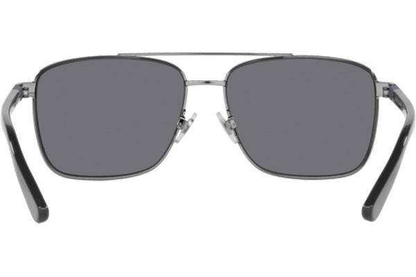 Okulary przeciwsłoneczne Polo Ralph Lauren PH3137 900281 Polarized Kwadratowe Srebrne