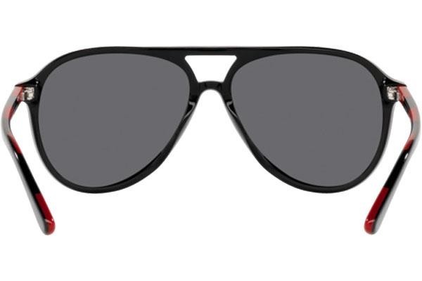 Okulary przeciwsłoneczne Polo Ralph Lauren PH4173 500187 Pilotki (Aviator) Czarne
