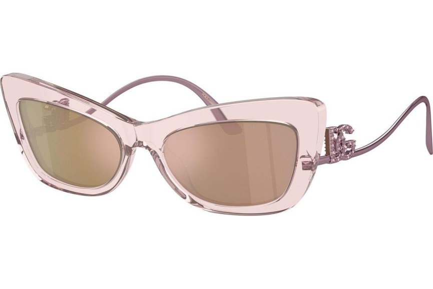 Okulary przeciwsłoneczne Dolce & Gabbana DG4467B 31486X Kocie oczy Różowe