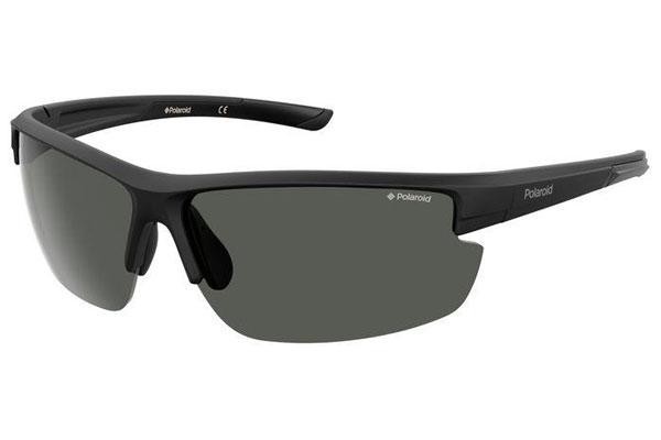 Okulary przeciwsłoneczne Polaroid Sport PLD7027/S 807/M9 Polarized Prostokątne Czarne
