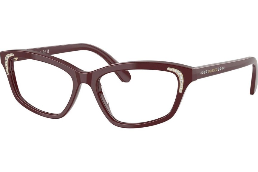 Okulary korekcyjne Swarovski SK2034 1008 Kocie oczy Czerwone