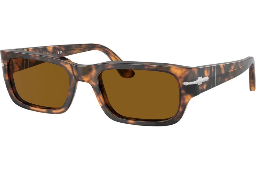 Okulary przeciwsłoneczne Persol PO3347S 121033 Kwadratowe Havana