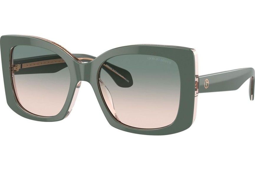 Okulary przeciwsłoneczne Giorgio Armani AR8208U 60762C Kocie oczy Zielone