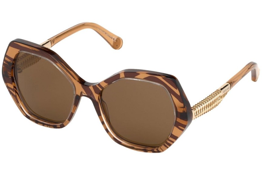 Okulary przeciwsłoneczne Roberto Cavalli RC1105 47E Nieregularny Brązowe