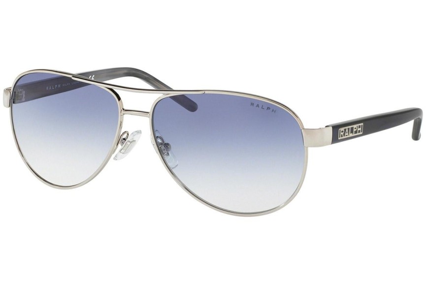 Okulary przeciwsłoneczne Ralph by Ralph Lauren RA4004 102/19 Pilotki (Aviator) Srebrne