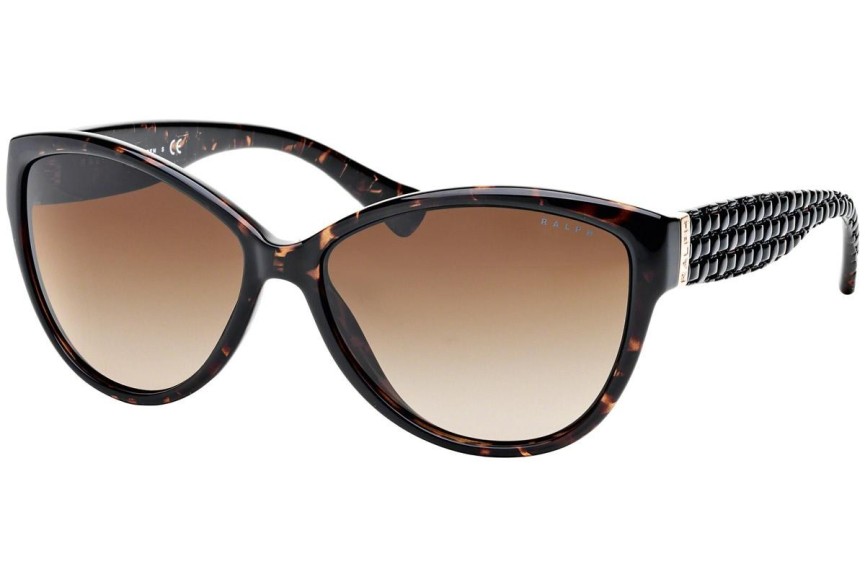 Okulary przeciwsłoneczne Ralph by Ralph Lauren RA5176 50213 Kocie oczy Havana