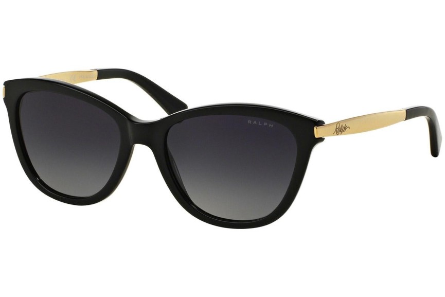 Okulary przeciwsłoneczne Ralph by Ralph Lauren RA5201 1265T3 Polarized Oversize Czarne