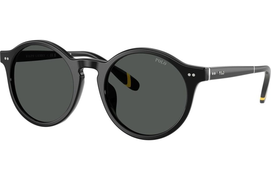 Okulary przeciwsłoneczne Polo Ralph Lauren PH4204U 538587 Okrągłe Czarne