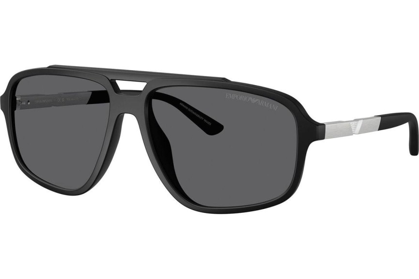 Слънчеви очила Emporio Armani EA4236U 5001T3 Polarized Квадратни Черна