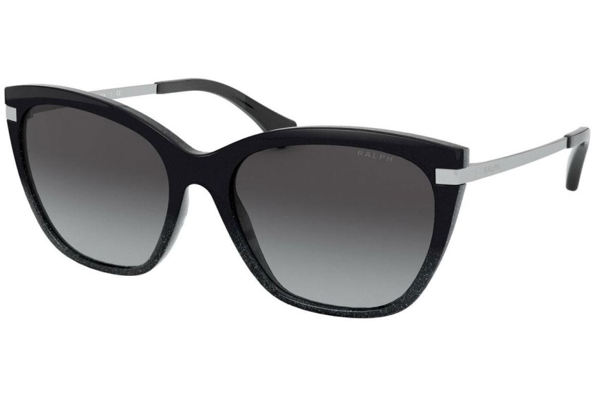 Okulary przeciwsłoneczne Ralph by Ralph Lauren RA5267 58418G Kocie oczy Czarne