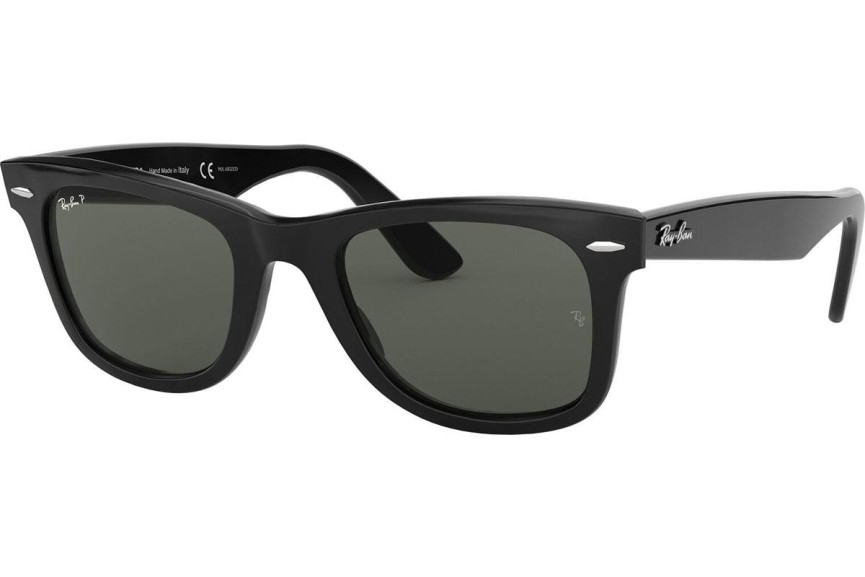 Napszemüvegek Ray-Ban Wayfarer RB2140F 901/58 Polarized Szogletes Fekete