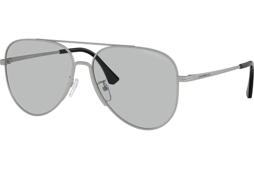 Слънчеви очила Emporio Armani EA2149D 304587 Пилотни Сребърна