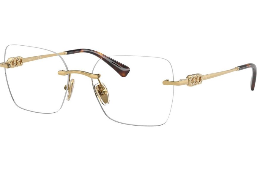 Okulary korekcyjne Vogue Eyewear VO4320B 280 Polarized Kwadratowe Złote