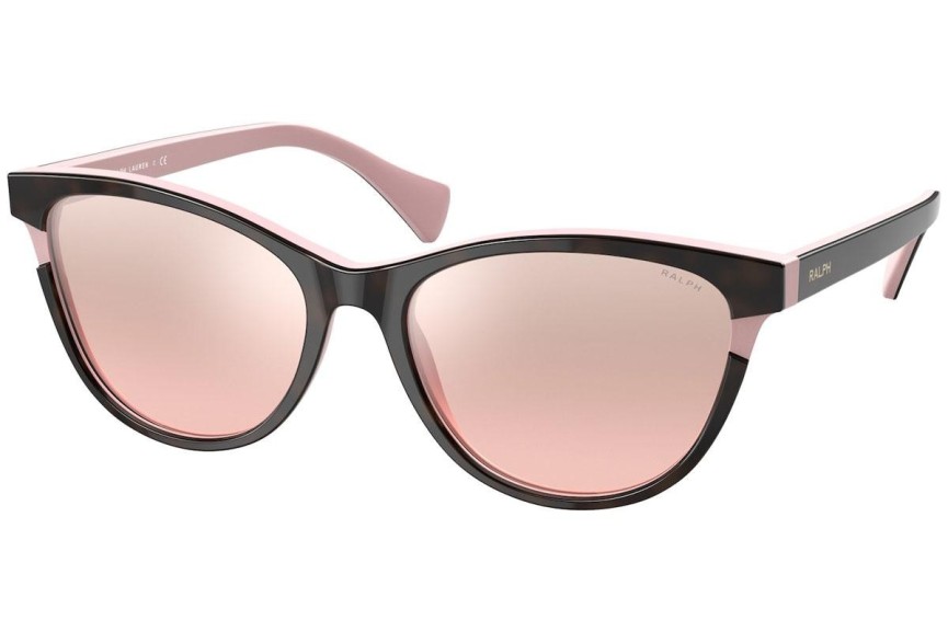 Okulary przeciwsłoneczne Ralph by Ralph Lauren RA5275 599/7E Kocie oczy Havana