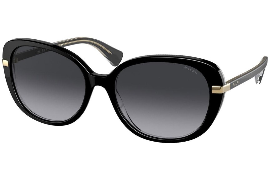 Okulary przeciwsłoneczne Ralph by Ralph Lauren RA5277 59418G Kocie oczy Czarne