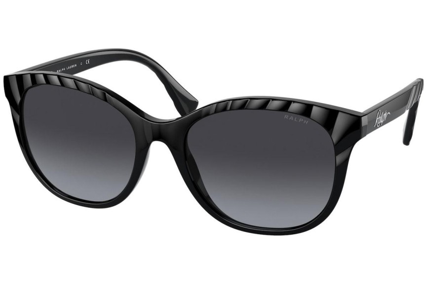 Okulary przeciwsłoneczne Ralph by Ralph Lauren RA5279 50018G Kocie oczy Czarne