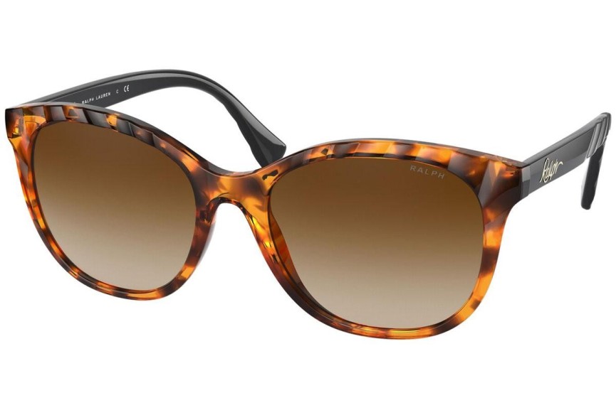 Okulary przeciwsłoneczne Ralph by Ralph Lauren RA5279 588513 Kocie oczy Havana
