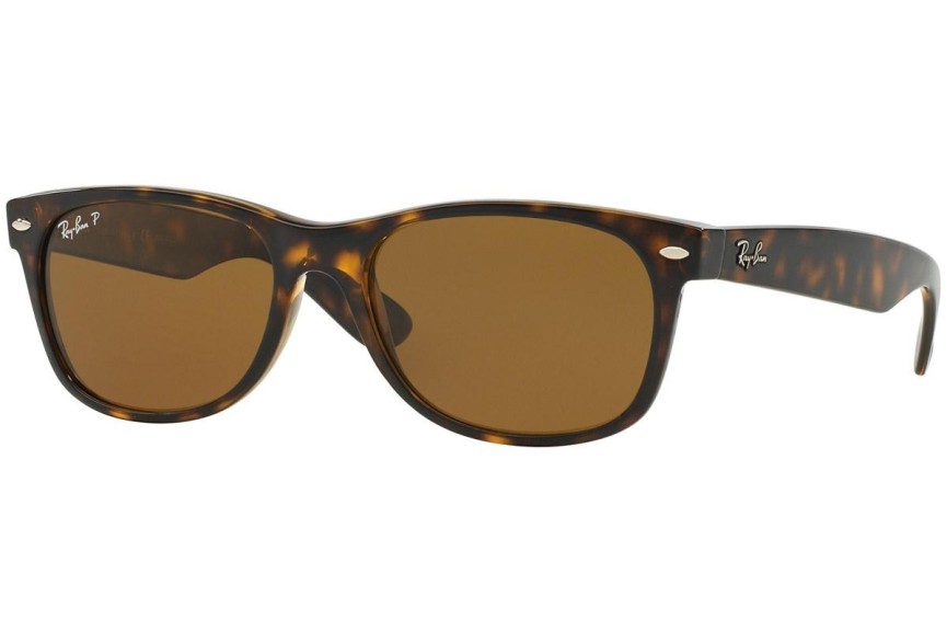 Ochelari de soare Ray-Ban New Wayfarer RB2132 902/57 Polarized Pătrați Havana