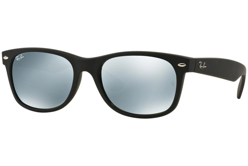 Okulary przeciwsłoneczne Ray-Ban New Wayfarer Flash RB2132 622/30 Kwadratowe Czarne
