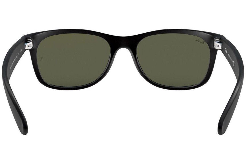 Okulary przeciwsłoneczne Ray-Ban New Wayfarer Flash RB2132 622/30 Kwadratowe Czarne