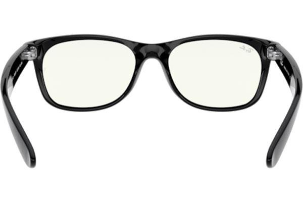 Okulary przeciwsłoneczne Ray-Ban New Wayfarer Everglasses RB2132 901/BF blue-light [non-prescription] Kwadratowe Czarne