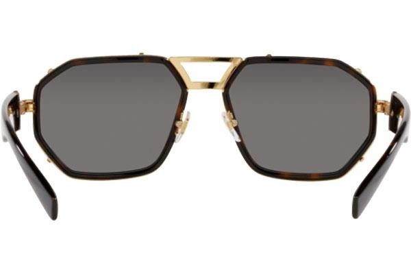 Okulary przeciwsłoneczne Versace VE2228 100281 Polarized Kwadratowe Havana