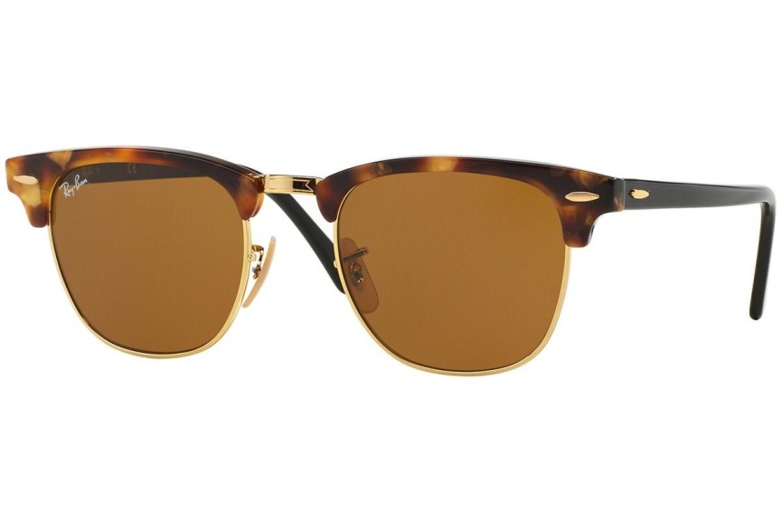 Okulary przeciwsłoneczne Ray-Ban Clubmaster Fleck Havana Collection RB3016 1160 Browline Havana