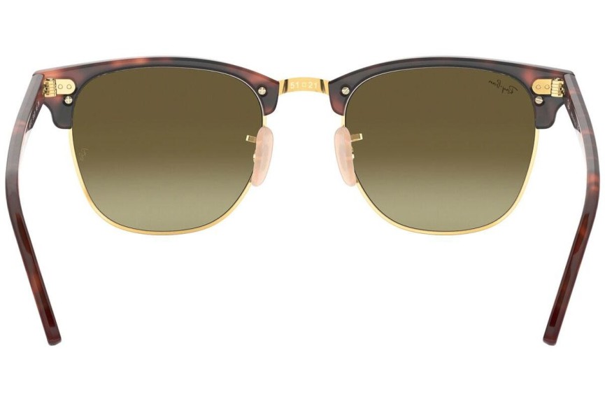 Okulary przeciwsłoneczne Ray-Ban Clubmaster Flash Lenses Gradient RB3016 990/7O Browline Havana