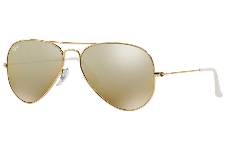 Okulary przeciwsłoneczne Ray-Ban Aviator Gradient RB3025 001/3K Pilotki (Aviator) Złote
