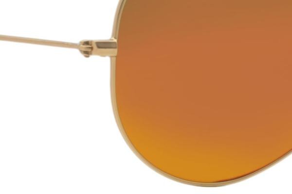 Okulary przeciwsłoneczne Ray-Ban Aviator Flash Lenses RB3025 112/69 Pilotki (Aviator) Złote