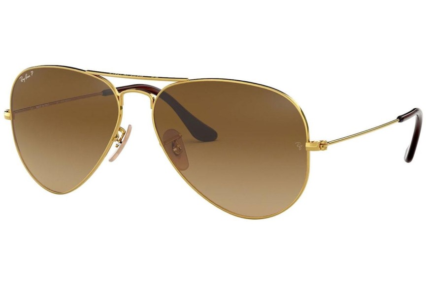 Sunglasses Ray-Ban Aviator Gradient RB3025 001/M2 Polarized Pilotki (Aviator) Złote