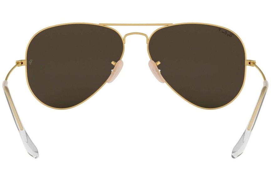 Okulary przeciwsłoneczne Ray-Ban Aviator Flash Lenses RB3025 112/W3 Polarized Pilotki (Aviator) Złote