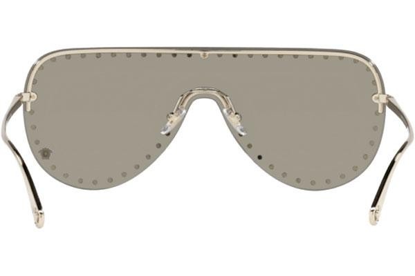 Okulary przeciwsłoneczne Versace VE2230B 12526G Pojedyncze | Shield Złote
