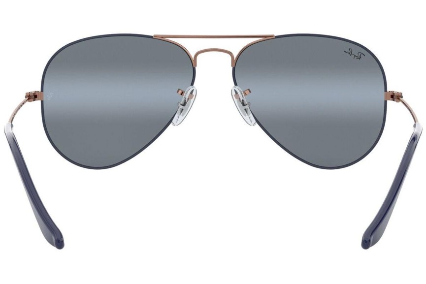 Okulary przeciwsłoneczne Ray-Ban Aviator Mirror RB3025 9156AJ Pilotki (Aviator) Niebieskie