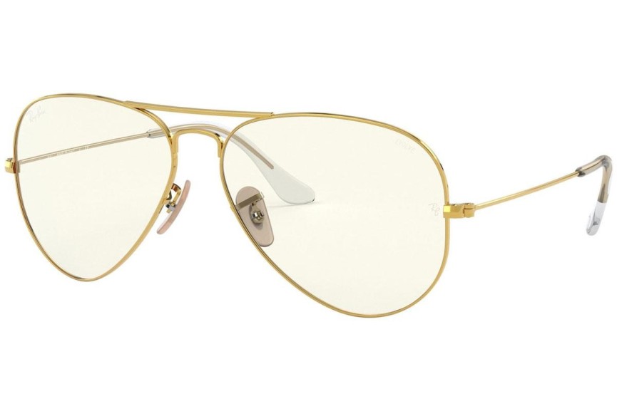 Okulary przeciwsłoneczne Ray-Ban Aviator Everglasses RB3025 001/5F blue-light [non-prescription] Pilotki (Aviator) Złote