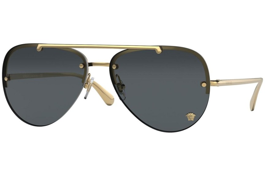 Okulary przeciwsłoneczne Versace VE2231 100287 Pilotki (Aviator) Złote