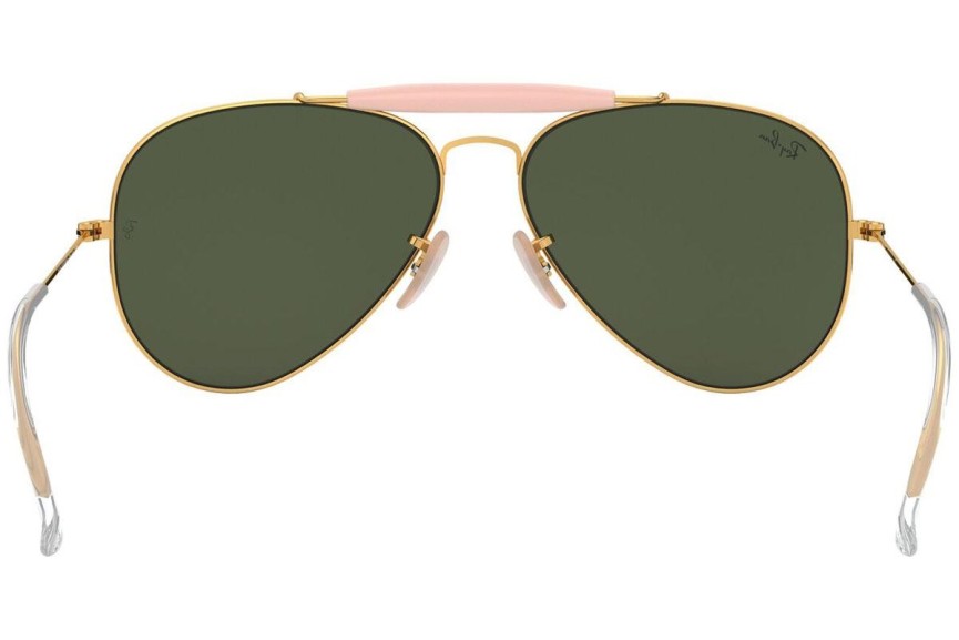 Okulary przeciwsłoneczne Ray-Ban Outdoorsman II RB3029 L2112 Pilotki (Aviator) Złote