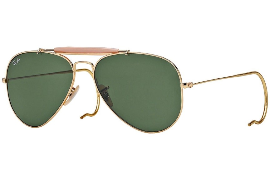 Слънчеви очила Ray-Ban Outdoorsman I RB3030 L0216 Пилотни Златна