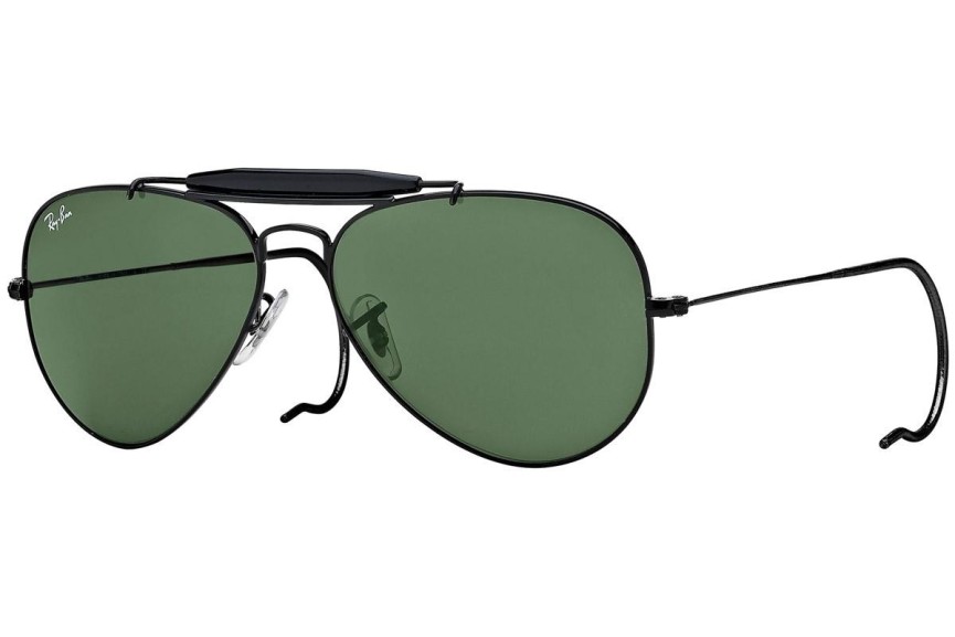 Okulary przeciwsłoneczne Ray-Ban Outdoorsman I RB3030 L9500 Pilotki (Aviator) Czarne