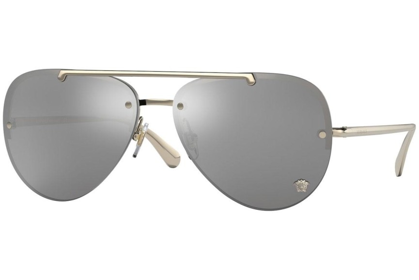 Okulary przeciwsłoneczne Versace VE2231 12526G Pilotki (Aviator) Złote